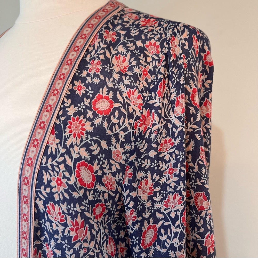 Spell & The Gypsy Collective Jasmine Duster Kimono Boho Floral Maxi Cardigan OS - Picture 9 of 11